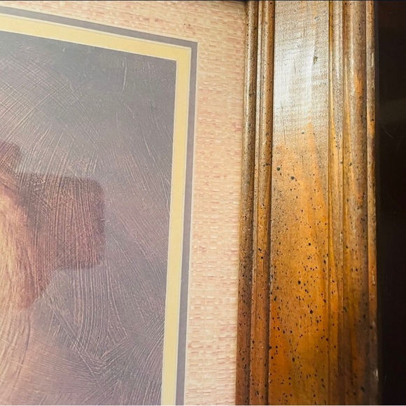 A Little Kiss Nicely Framed Print by Margaret Kane Boy Kissing Girl MCM Big Eyes - Picture 2 of 6